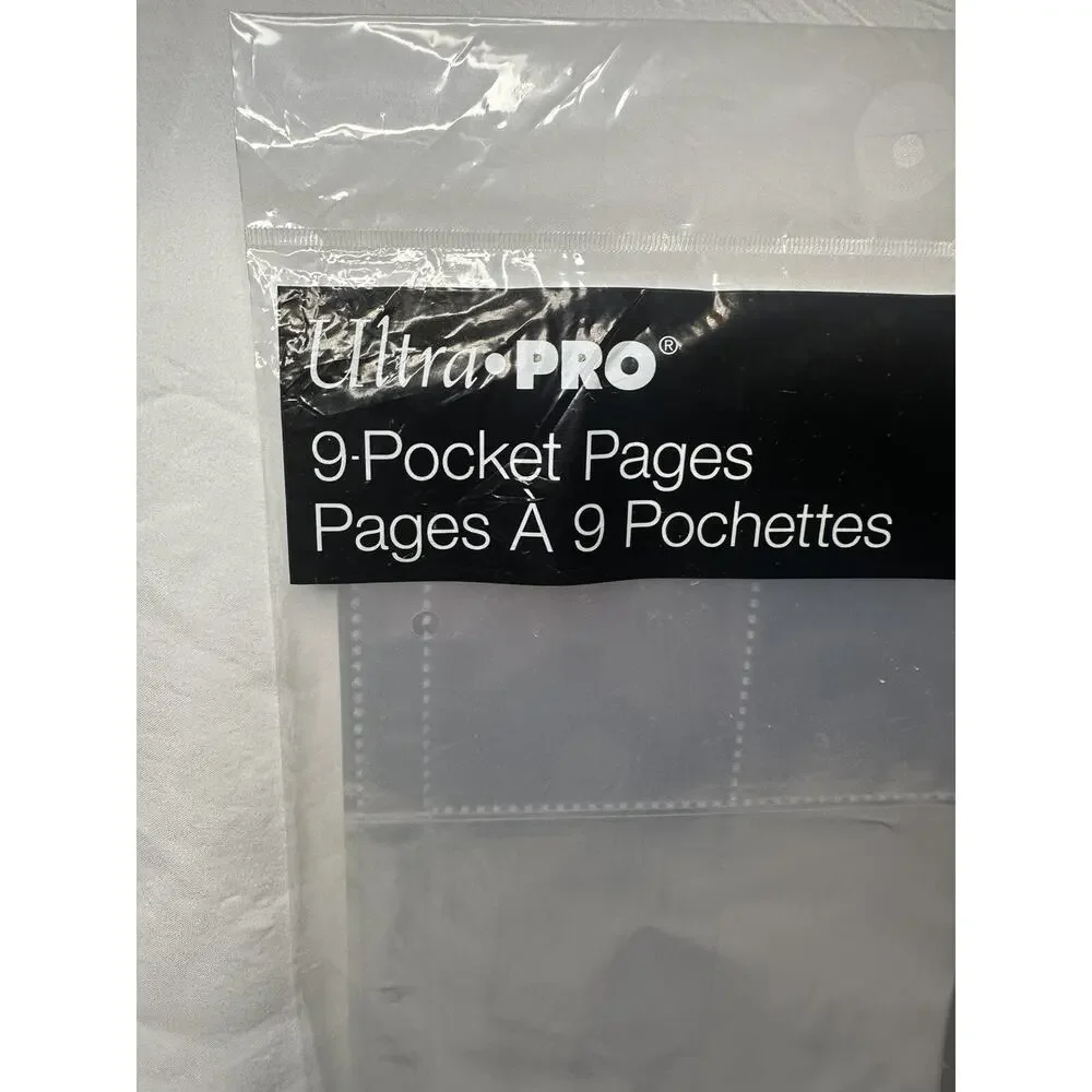 New 35 Pages Ultra PRO 9-Pocket Trading Card Binder Pages Holds 315 cards